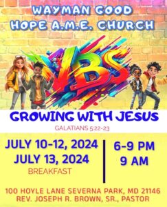 Vacation Bible School @ Wayman Good Hope A.M.E. Church