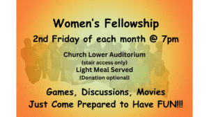 Women's Fellowship @ Wayman Lower Auditorium